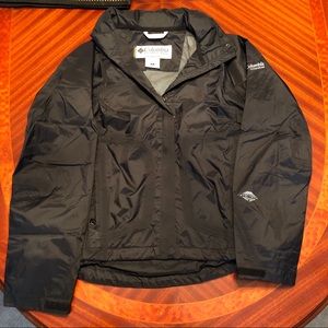 Black Columbia Rain Jacket/Wind Breaker